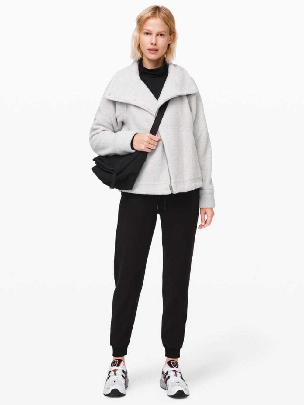 LULULEMON 10 Heathered Ceramic Show Me The Sherpa Jacket Pile Wool Quilted - Picture 15 of 15